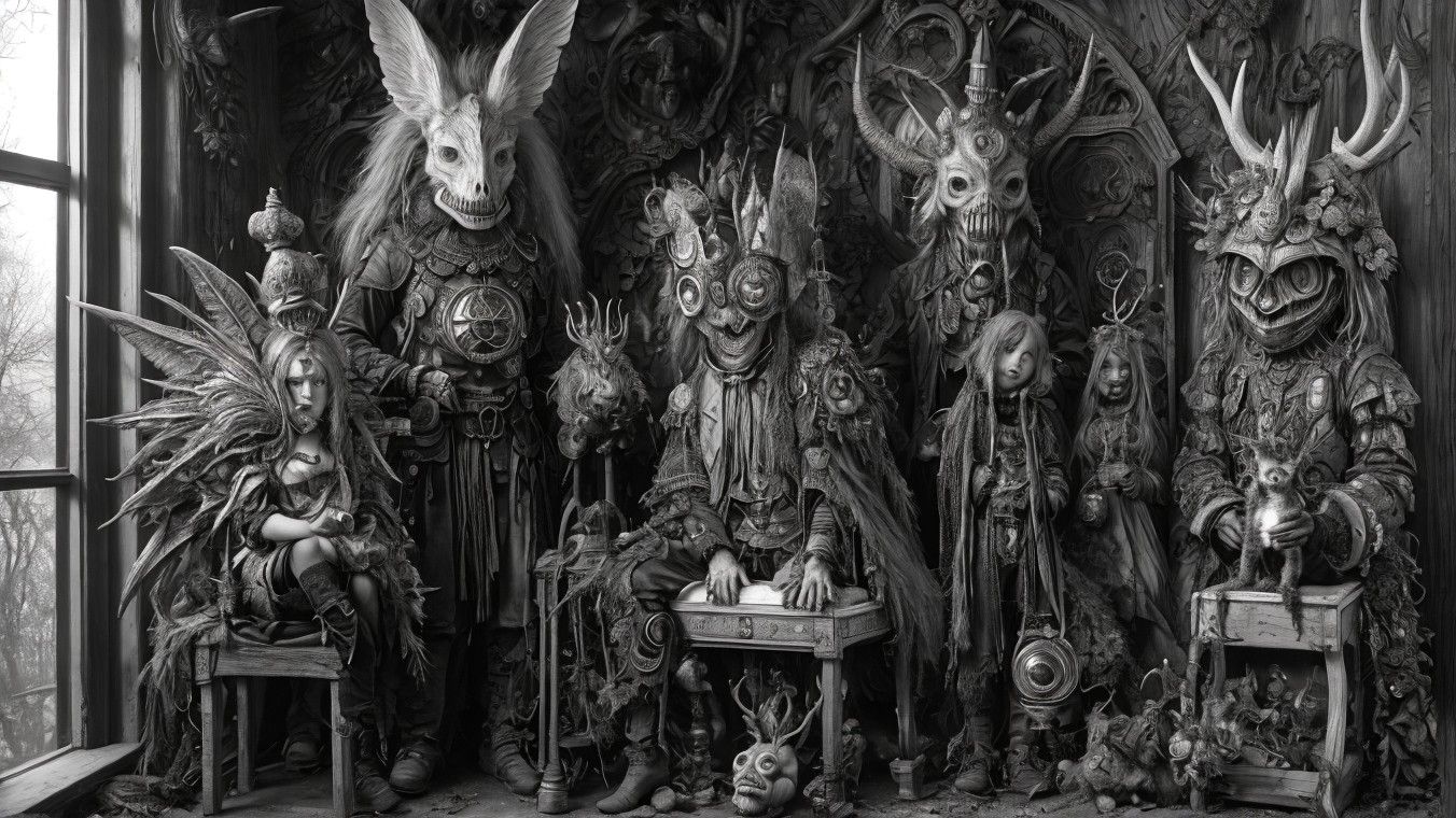 GATHERING OF THE DORK MONSTER FAMILY