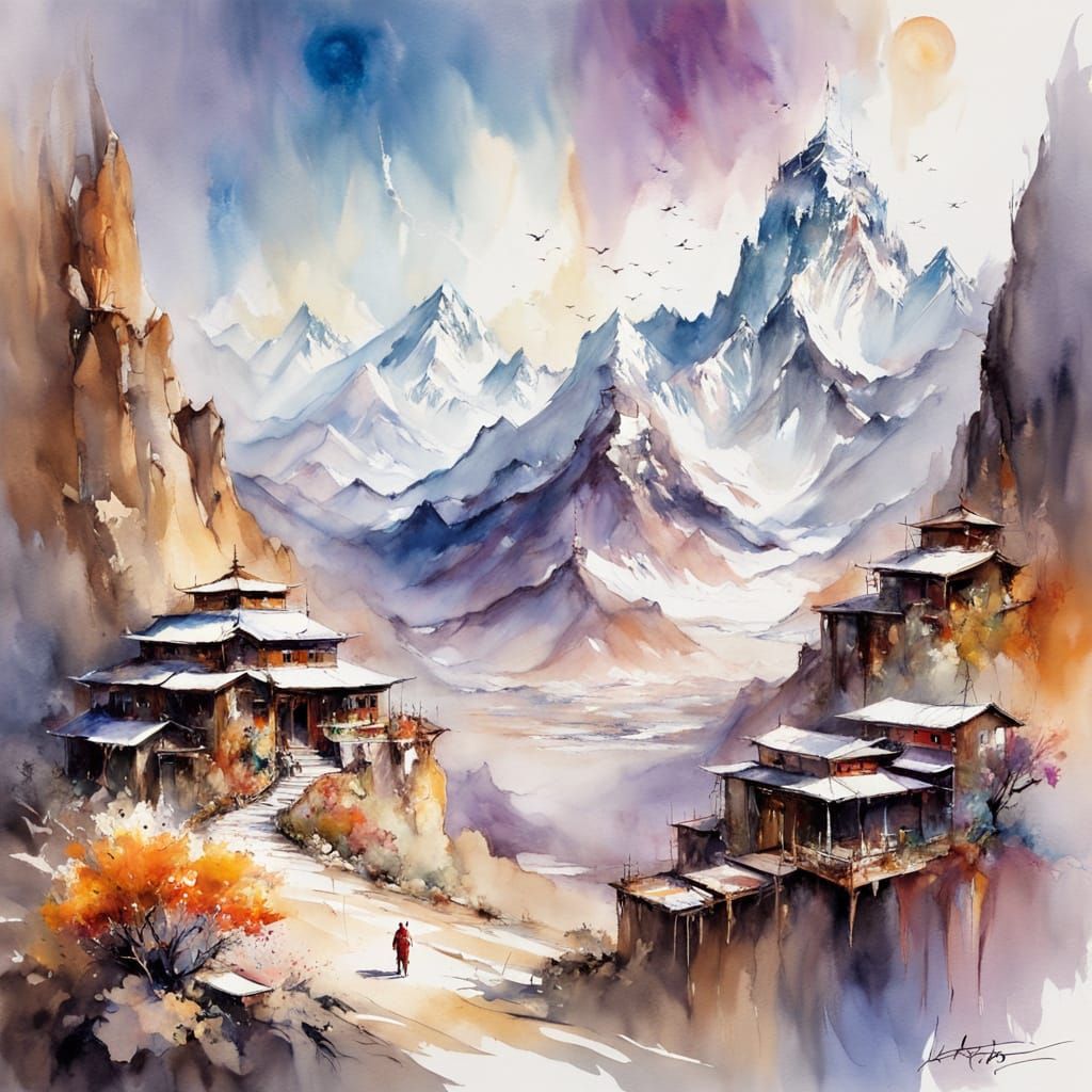 Life in the Mountains - 9 likes  by @TravellerUK