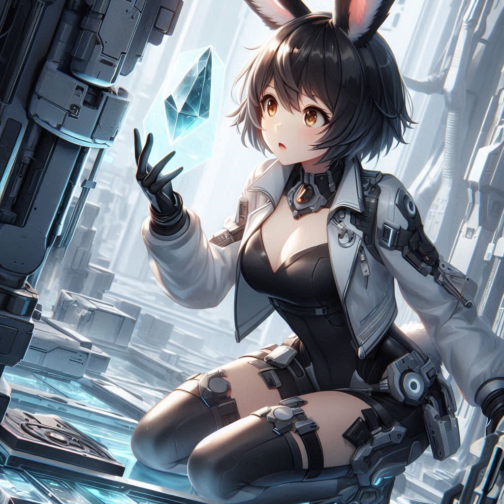 Discovering an ancient artifact in the ruins on planet S-42-XR1