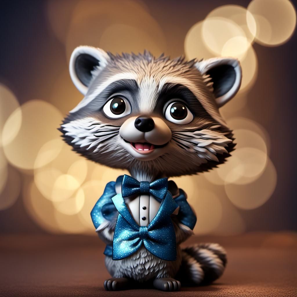 raccoon bobblehead