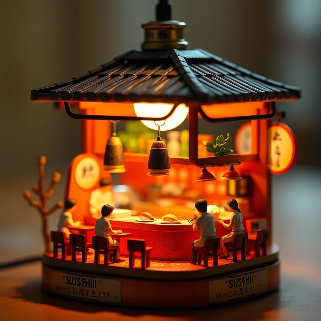 Japanese Sushi Lamp  by @kainfonz