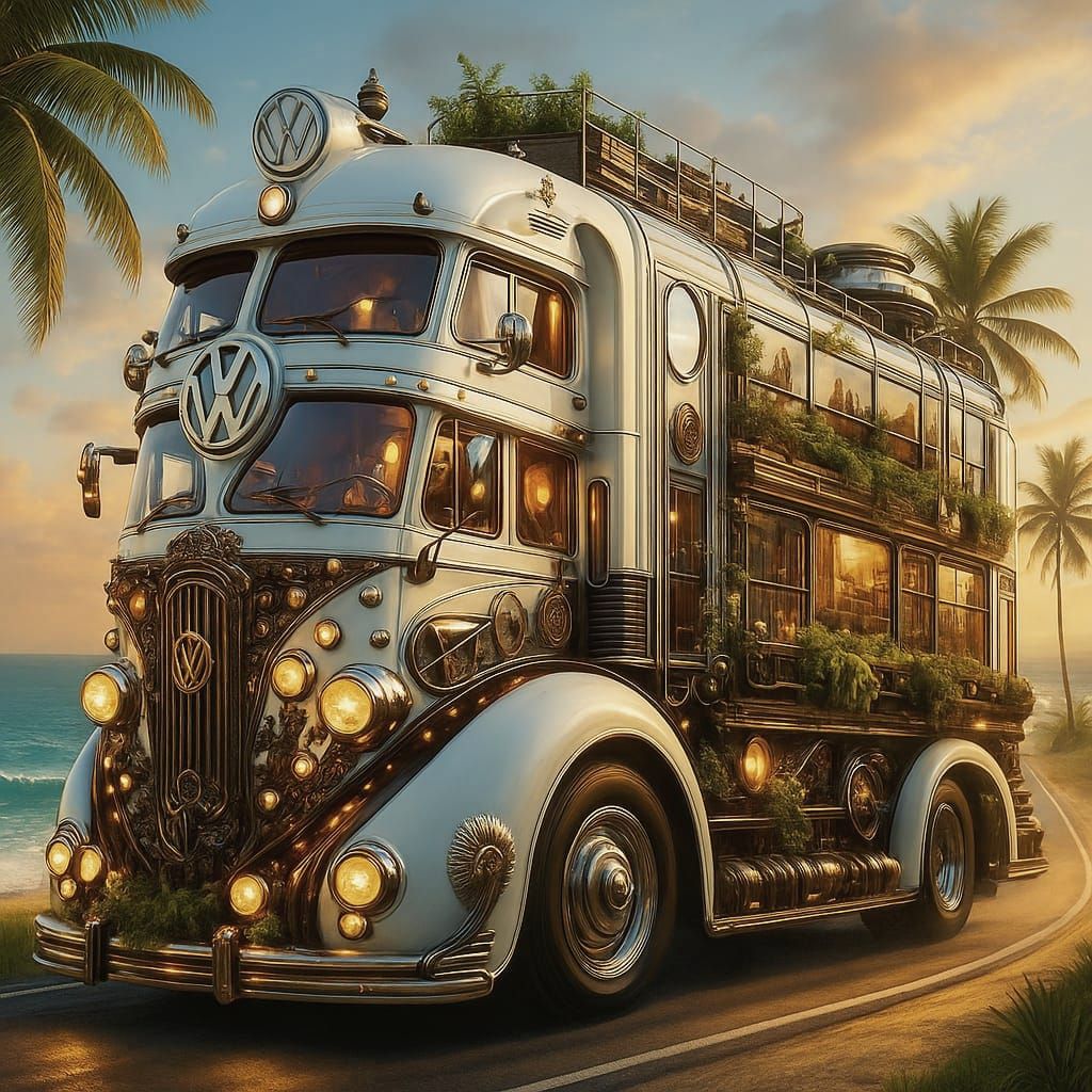 The Rolling Zion: The Promised Land Beneath Our Wheels (Steampunk Version)