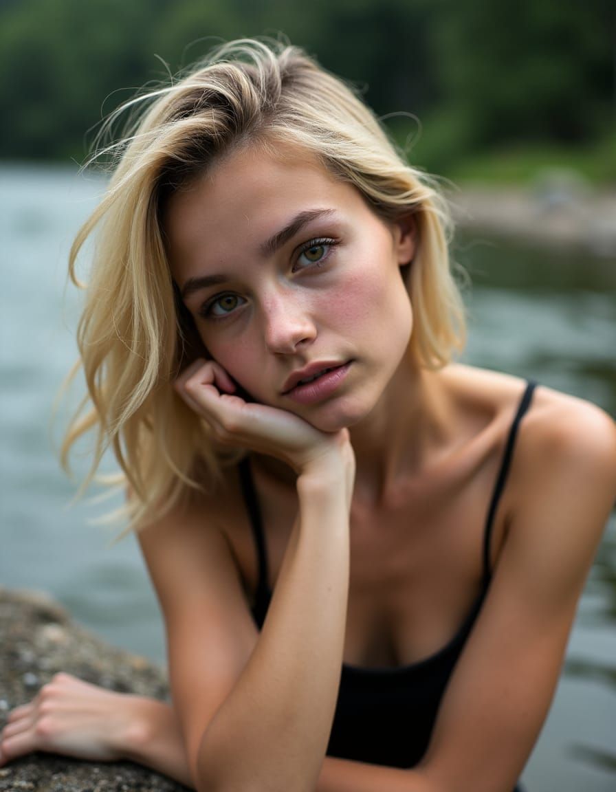 Melancholy Caught in Golden Light