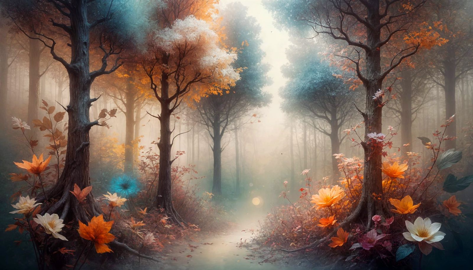 Surreal Ethereal Forest  by @The Leycer