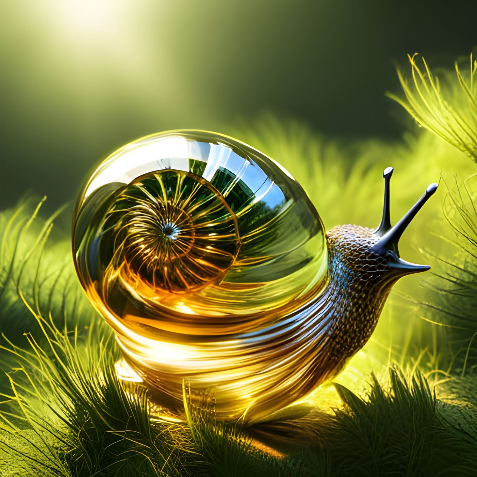 crystal snail  by @Hani