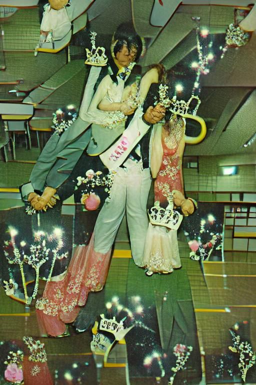 Prom king and queen in 1978