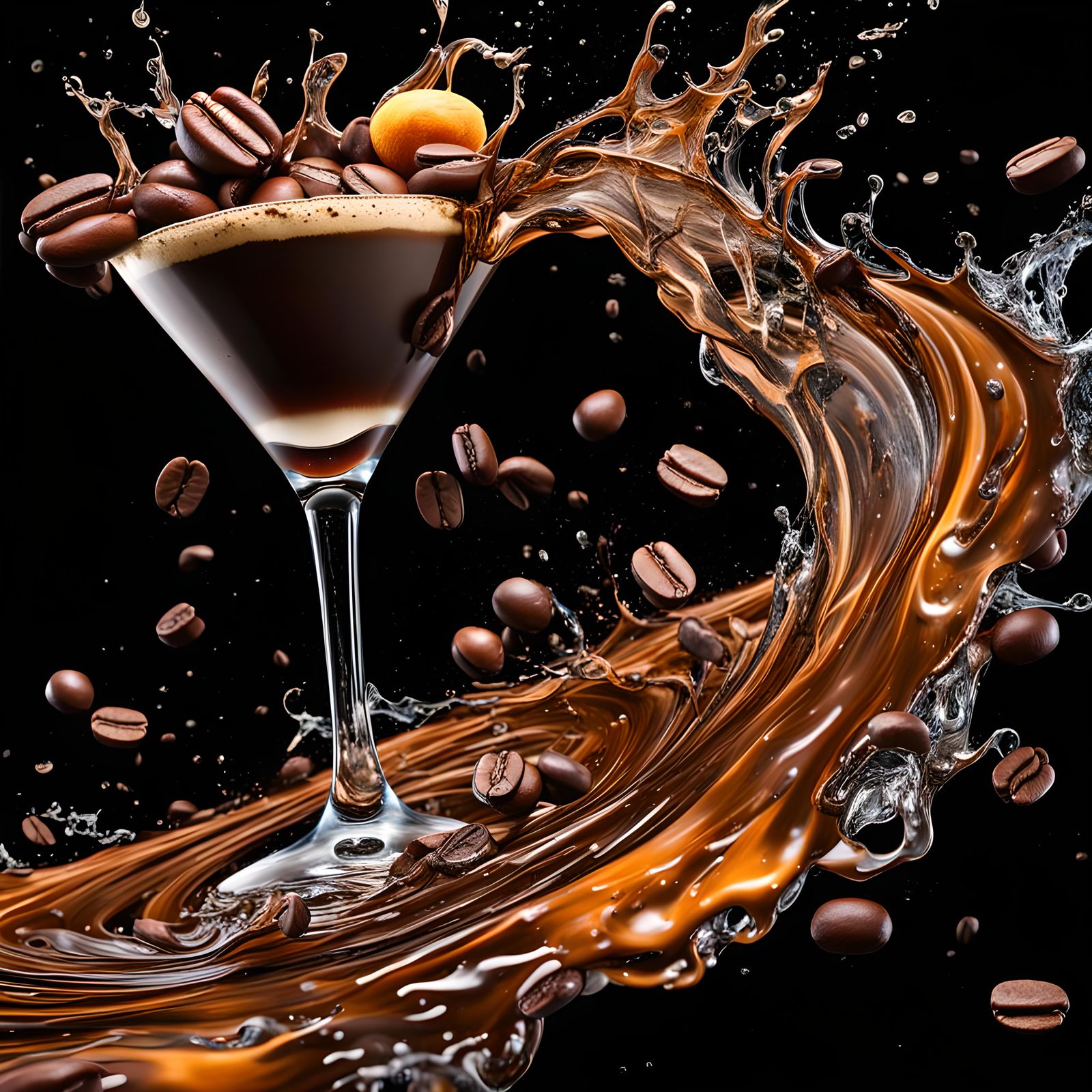 Oops Splash Of Coffee Mocktail. - AI Generated Artwork - NightCafe Creator