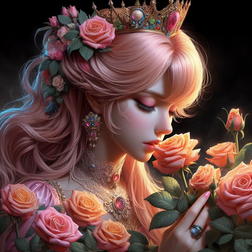 Peach's Fragrant Embrace