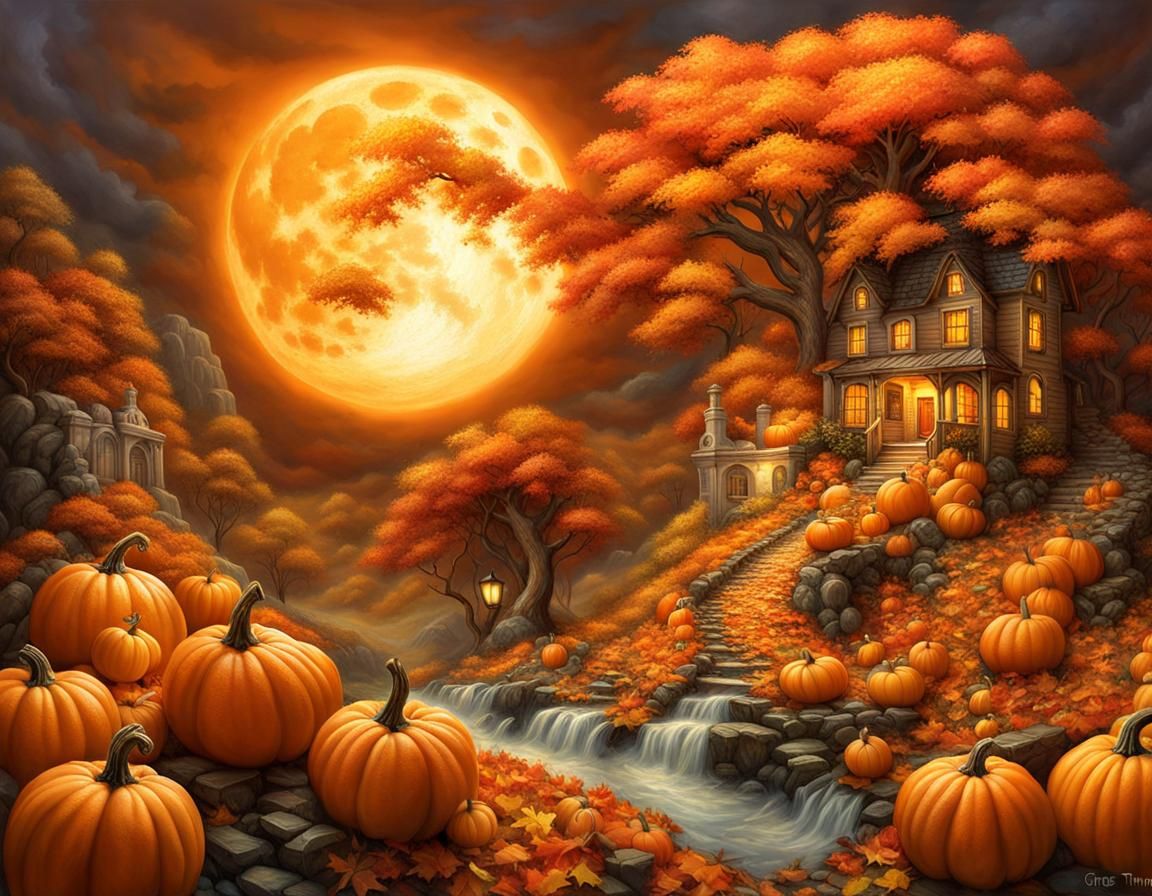 Autumnal Orange  by @Horror AU sec