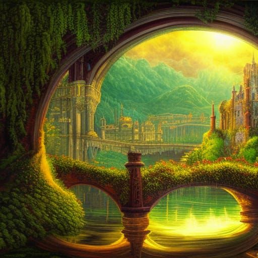 ancient castle and bridge