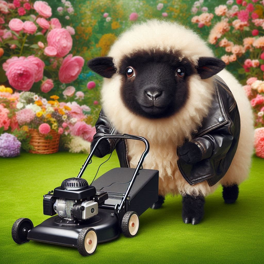 The new lawn mower