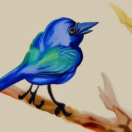 Cute isomatric bird