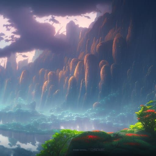 meteor falling onto earth Studio Ghibli, Anime Key Visual, by Makoto  Shinkai, Deep Color, Intricate, 8k resolution concept art, Natural Ligh  - AI Generated Artwork - NightCafe Creator