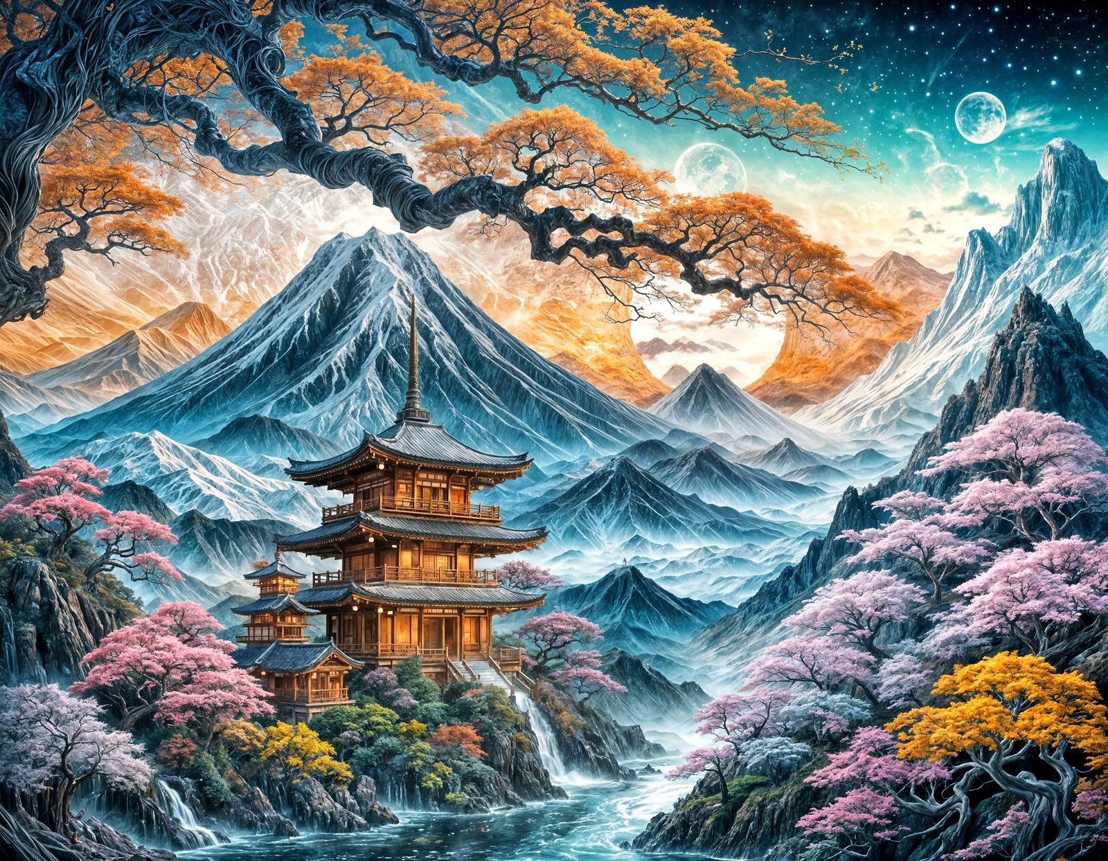 Nightscape  by @Noob Painter 