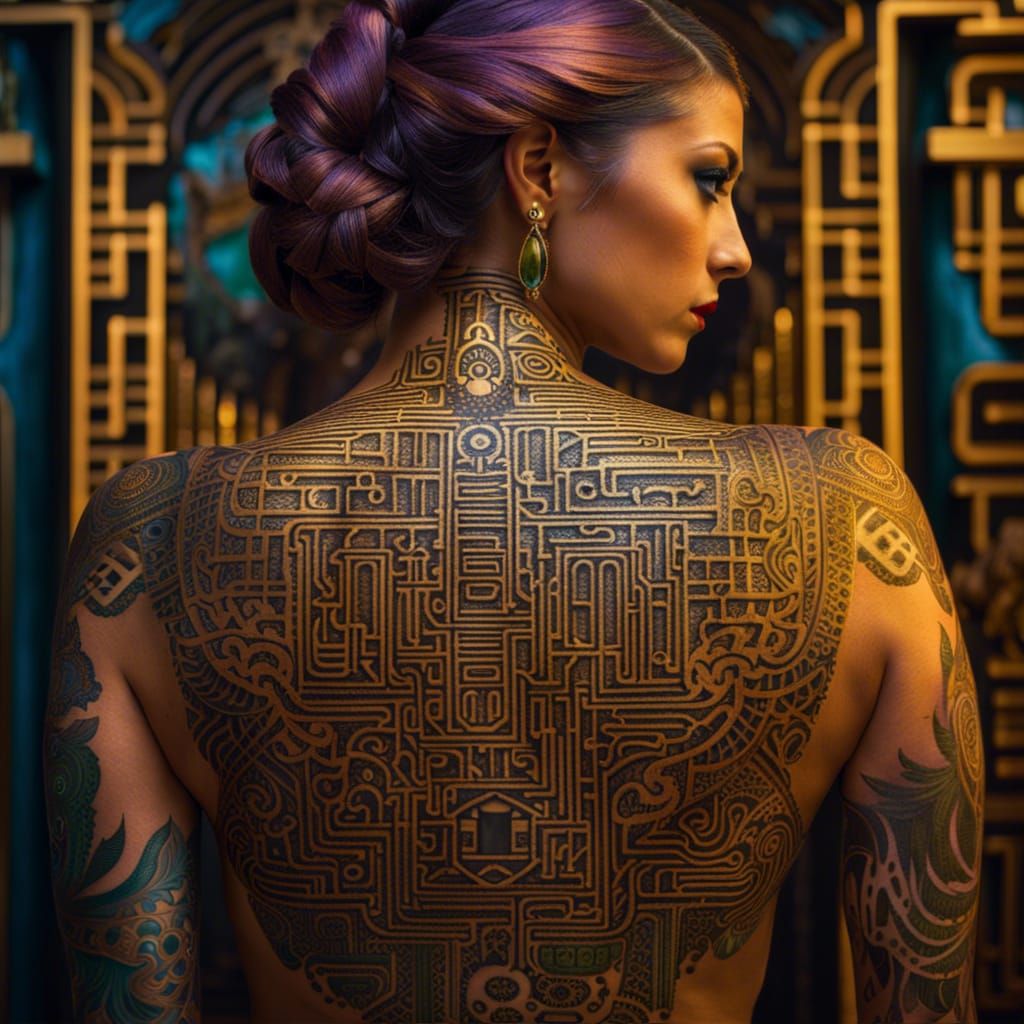 Labyrinth tattoo