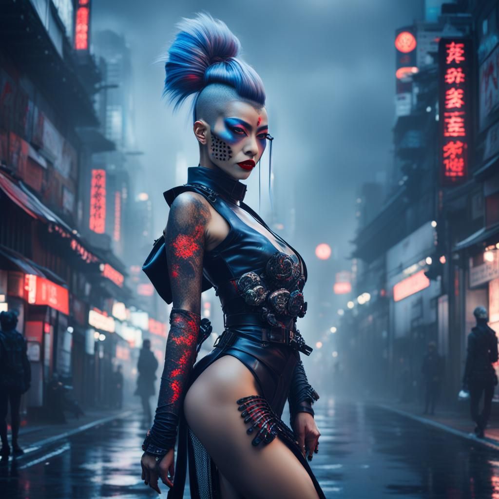 Cyberpunk Samurai   AI Generated Artwork   NightCafe Creator