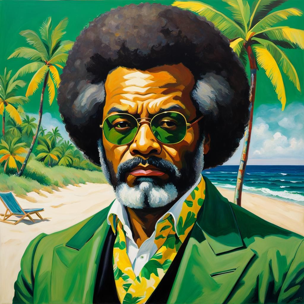 Frederick Douglass takes a beach vacation