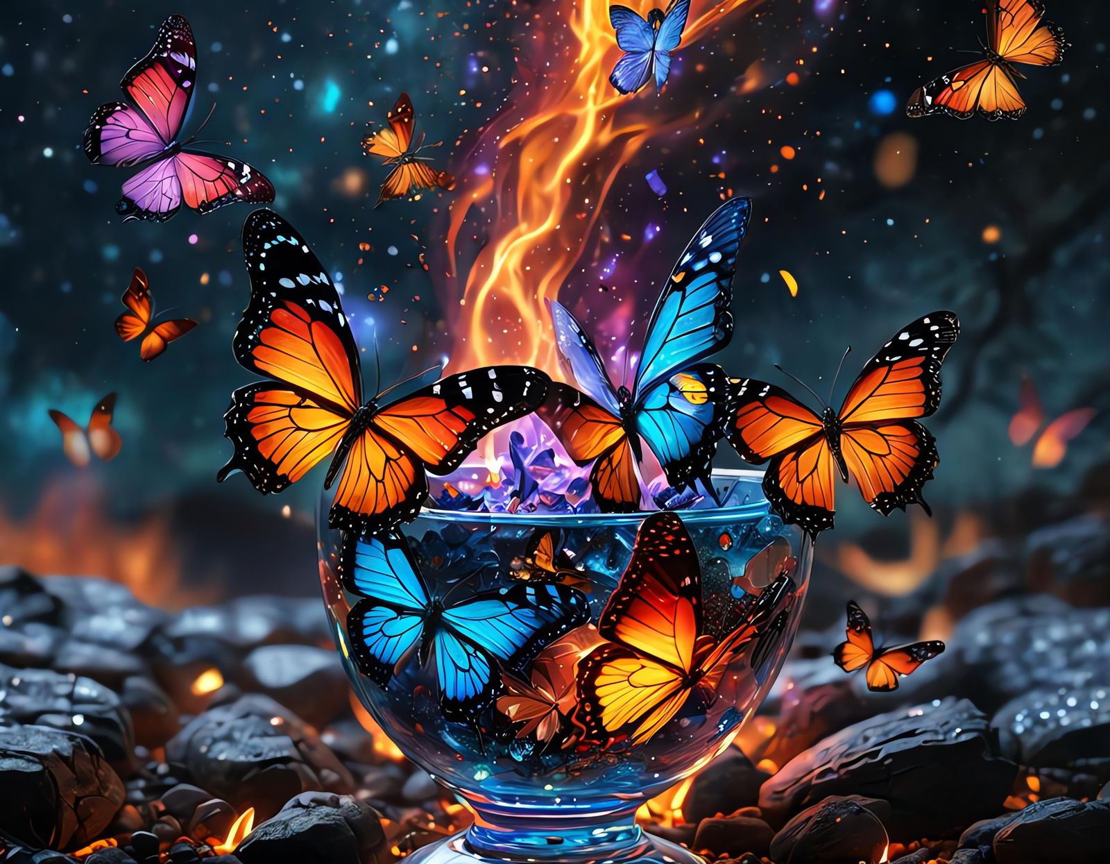 🆗butterflies - AI Generated Artwork - NightCafe Creator