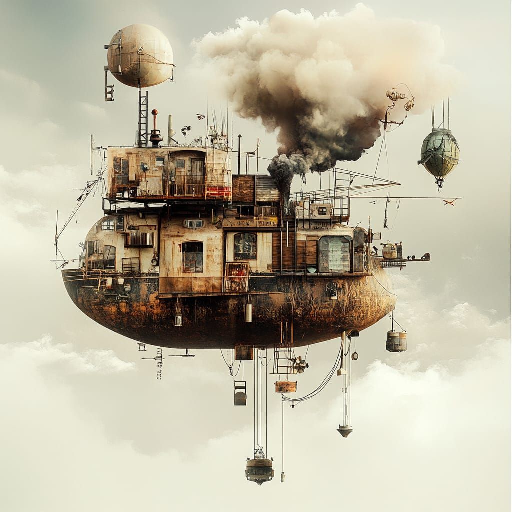 Surreal Flying Vessel