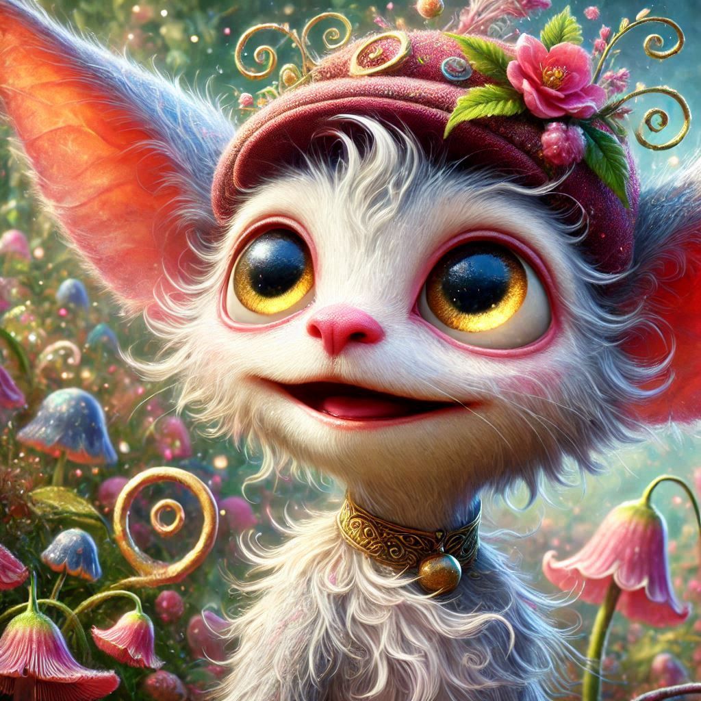 adorable fairy-tale fantasy creature portrait..