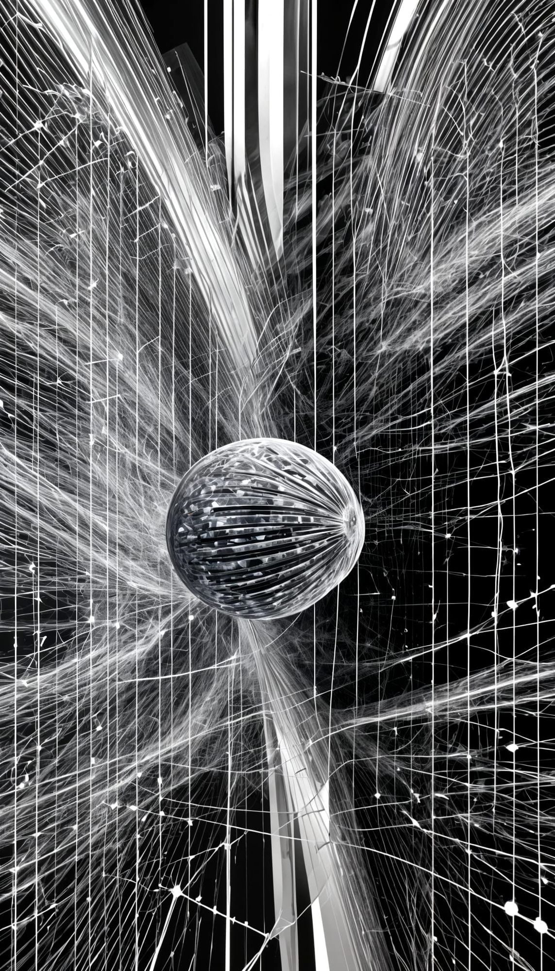 Neural Solipsism Digital fractal rendering :: recursive self-wrapping head structure :: infinite mirrored neurons :: phosphorescent blue + f...