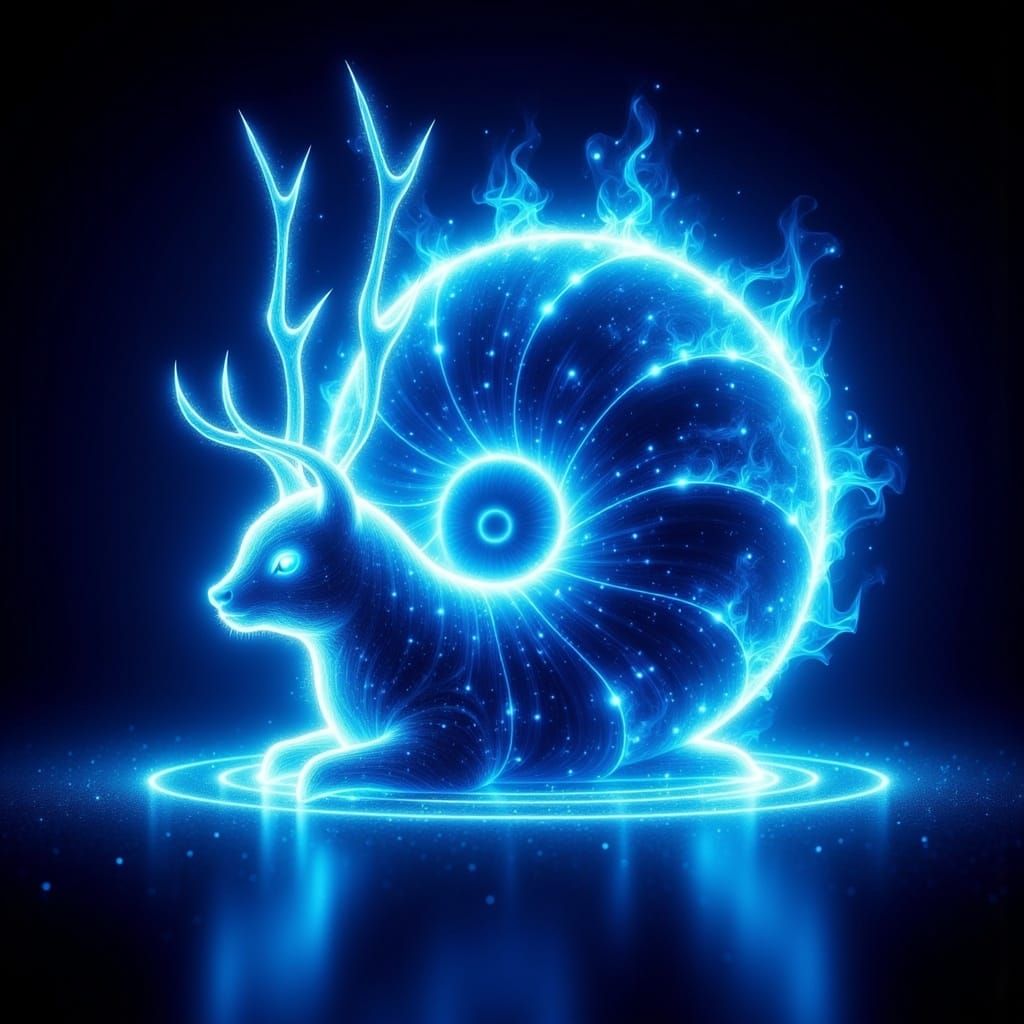 <lora:Ghost Flux:1.0> Ghost Snail