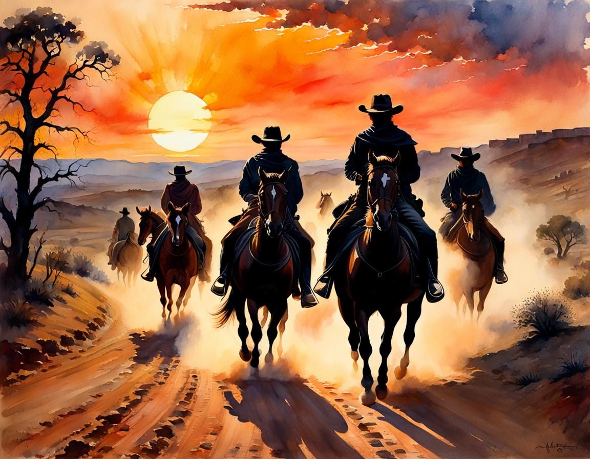 Escaping by Horseback  by @Horror AU sec