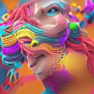 colorful person