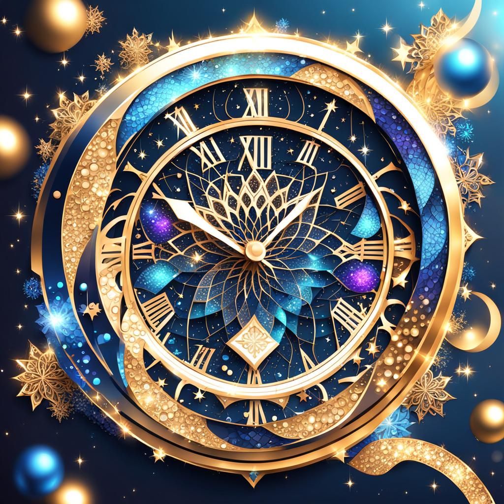 Celebration Clock  by @Nameletter