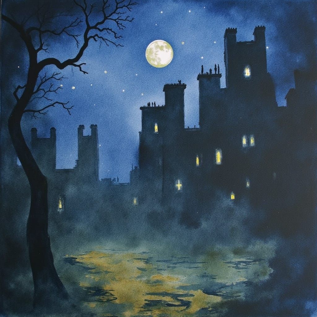 <lora:Painting:1.0> renaissance halloween painting, halloween watercolor art, textured, watercolor paper, watercolor, texture