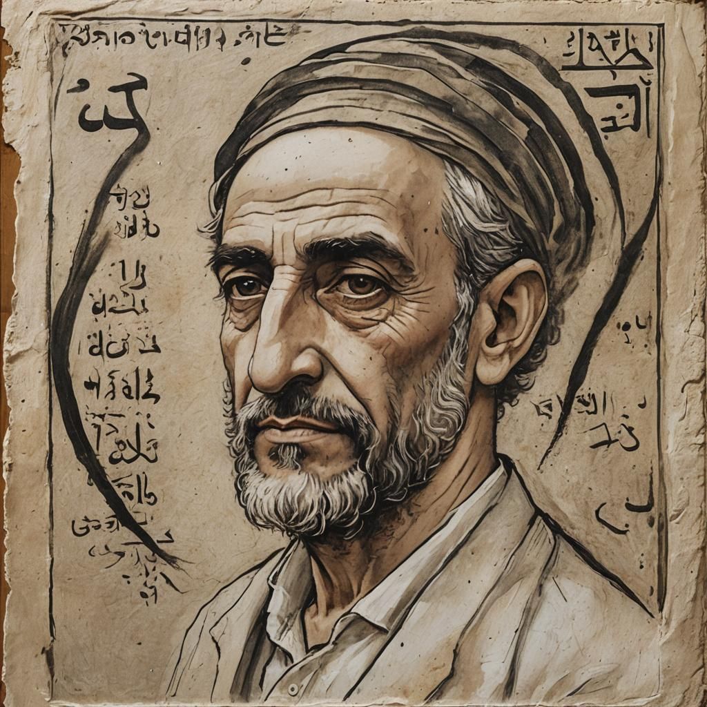 Cubist Human Face Composed of Geometric Forms