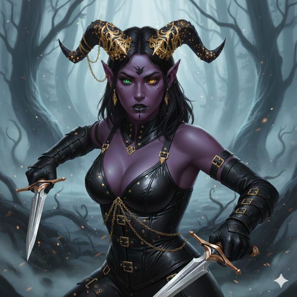 Dremora the Tiefling Rogue