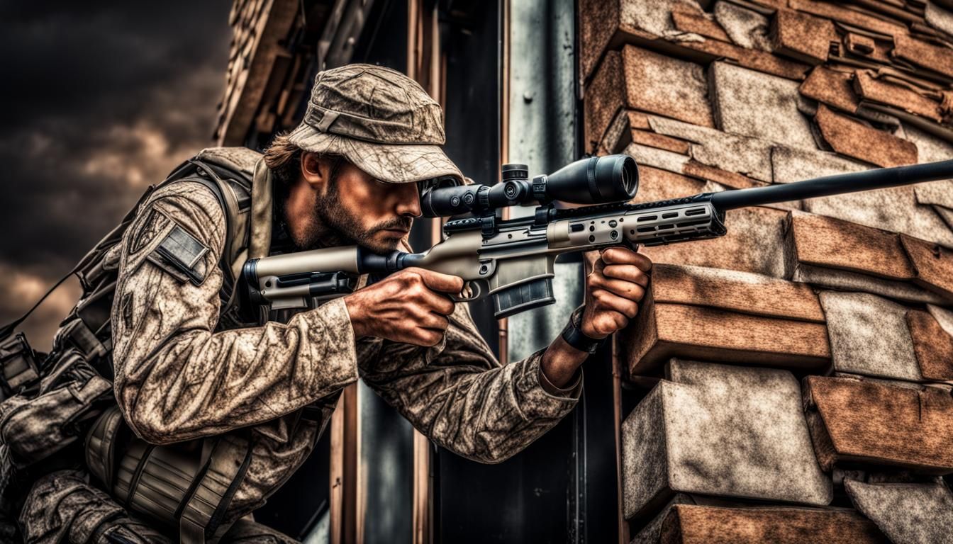 sniper hide on a building