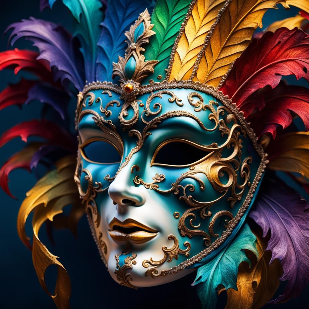 A beautiful mask from Venice carnival - AI Generated Artwork ...