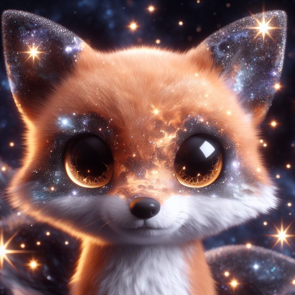 Starry cloudy fox #3