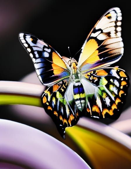 Beautiful Cute Butterfly Insanely HyperRealistic Insanely Hy...