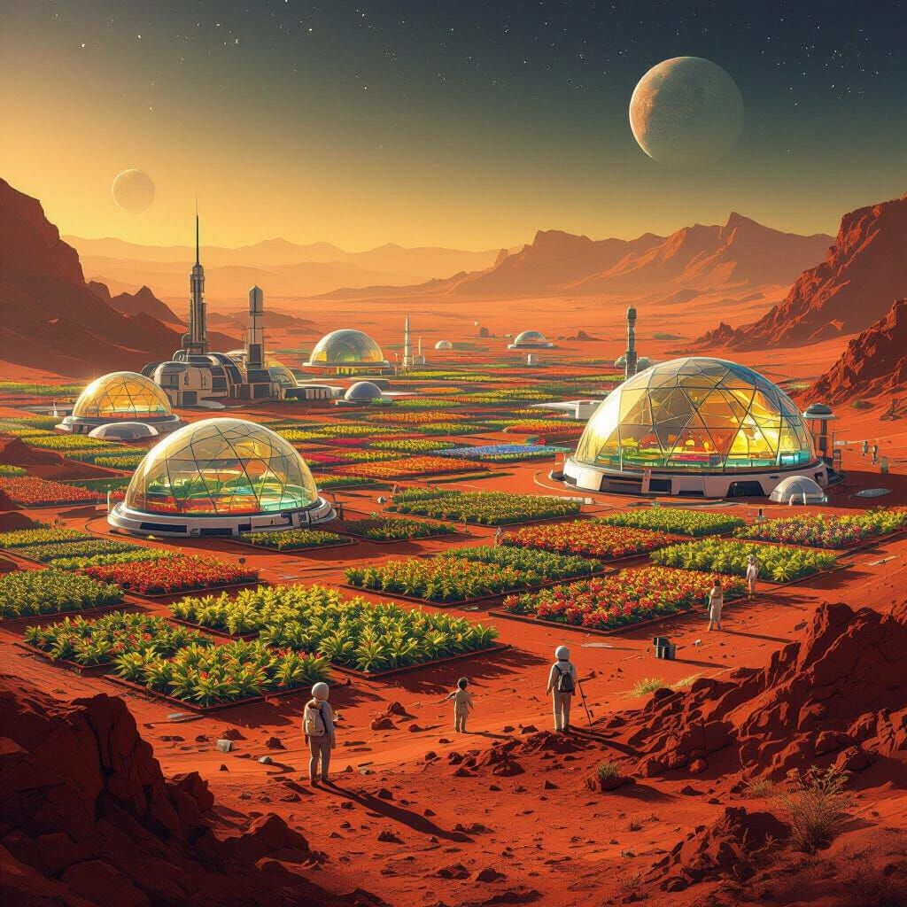Colonized Mars  by @huh