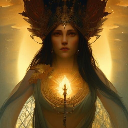 Luminare, Goddess of Light - AI Generated Artwork - NightCafe Creator