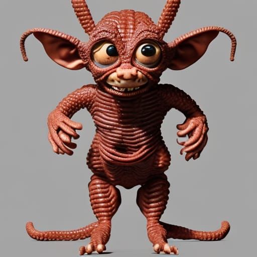 Sausage gremlin, made of sausages and meats