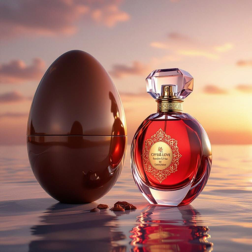 elegant bottle of Crystal Love For Her perfume from the Attar Collection.