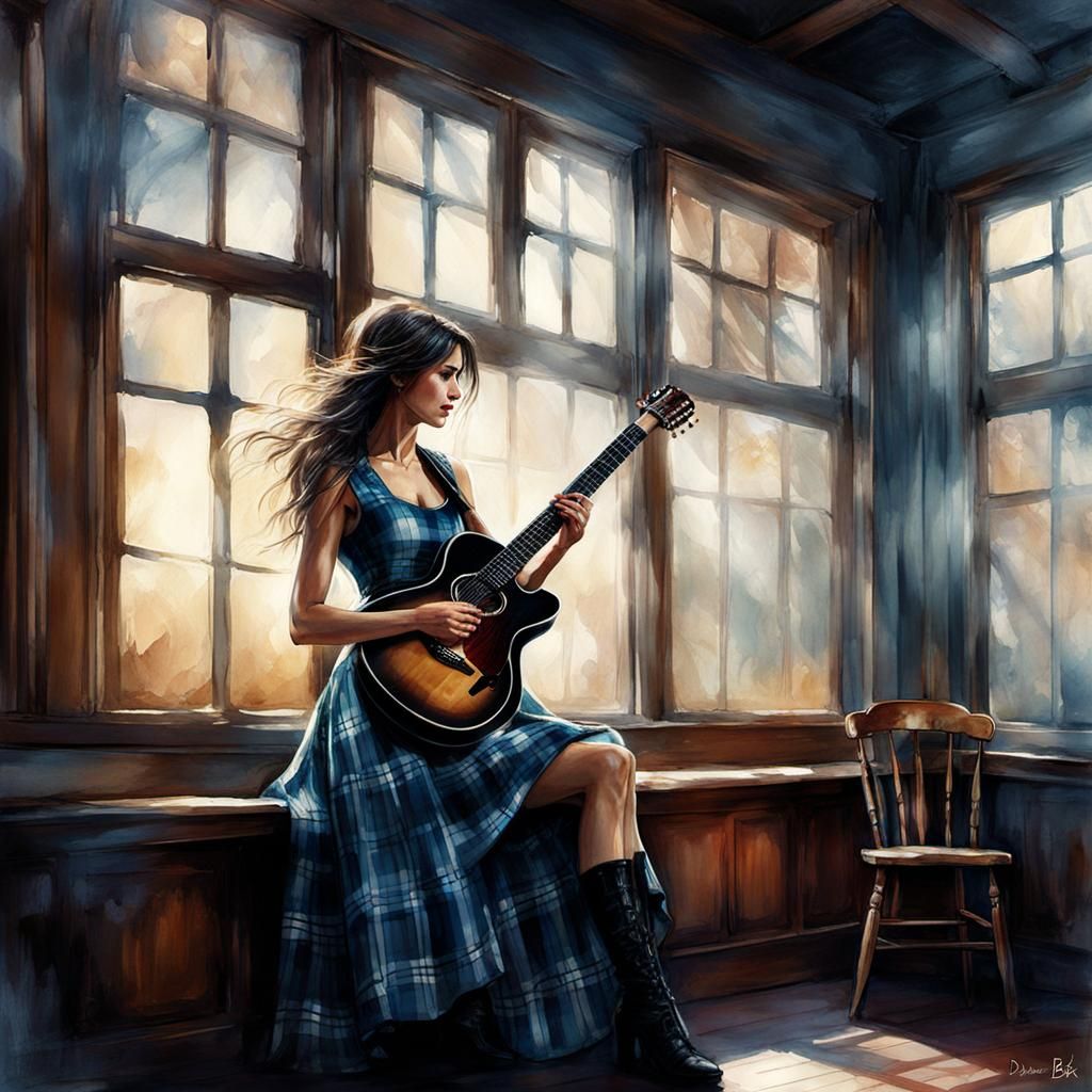Playing in plaid