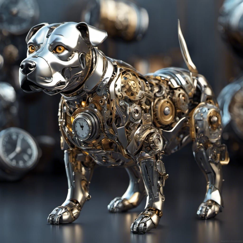Mechanical Puppy AI Generated Artwork NightCafe Creator