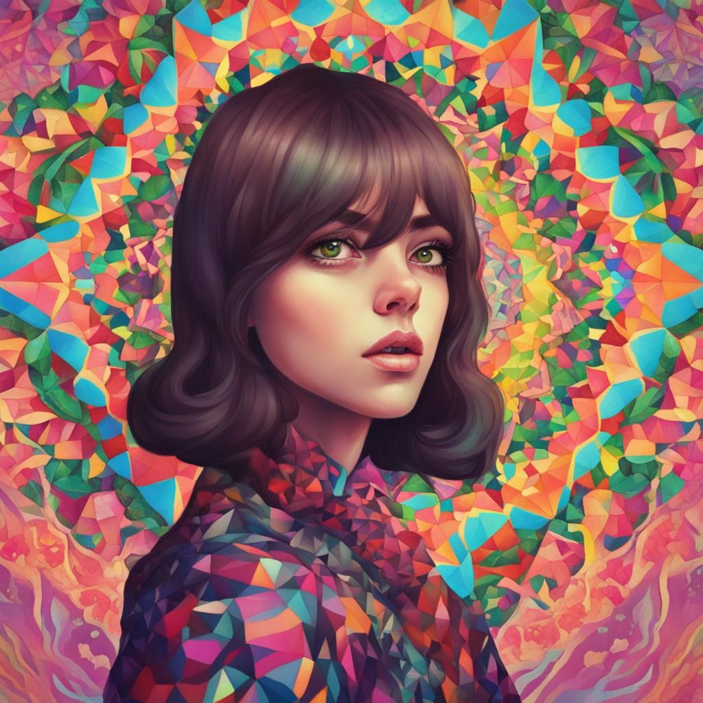 Girl with Kaleidoscope Eyes: A Vision of Color