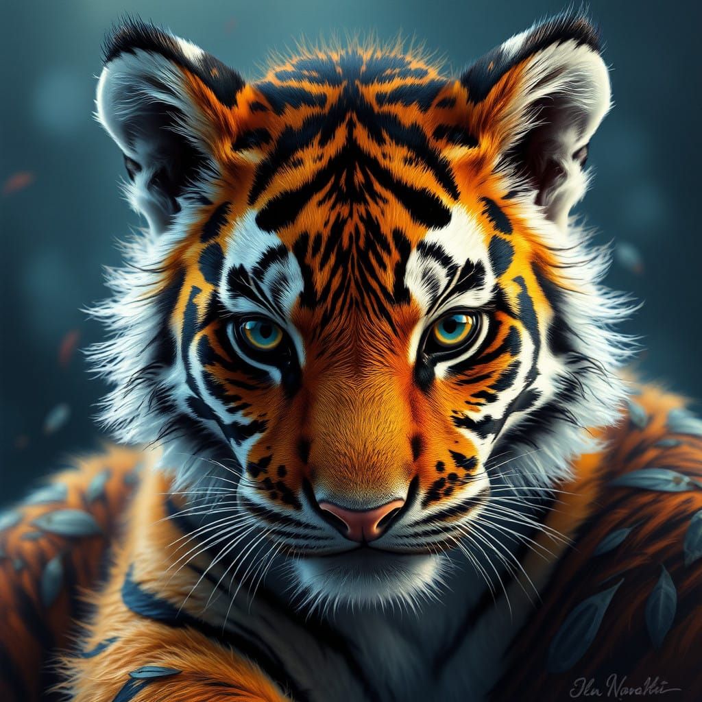 Tiger   by @GreenNails 