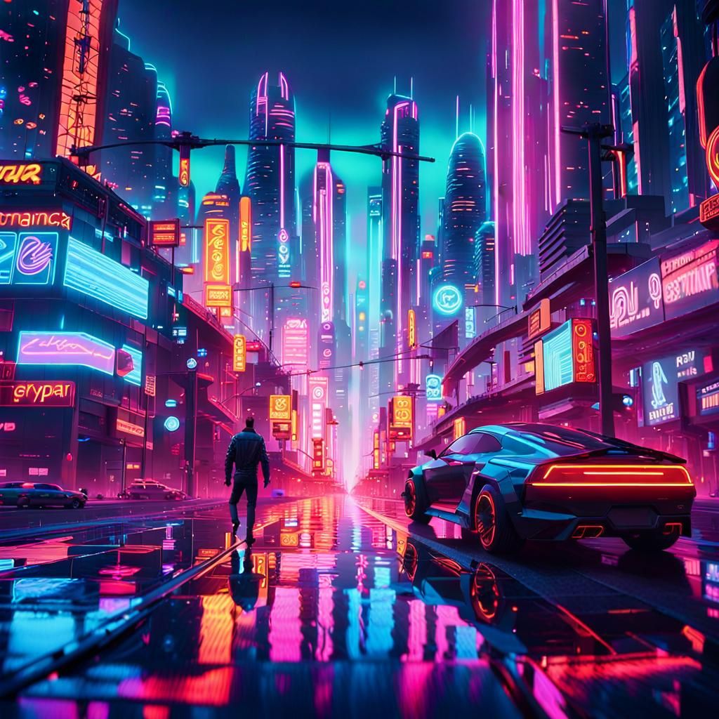 Future + future punk + colorful + city + tech + metalic + utopia + street + fusion   by @Jooyeung