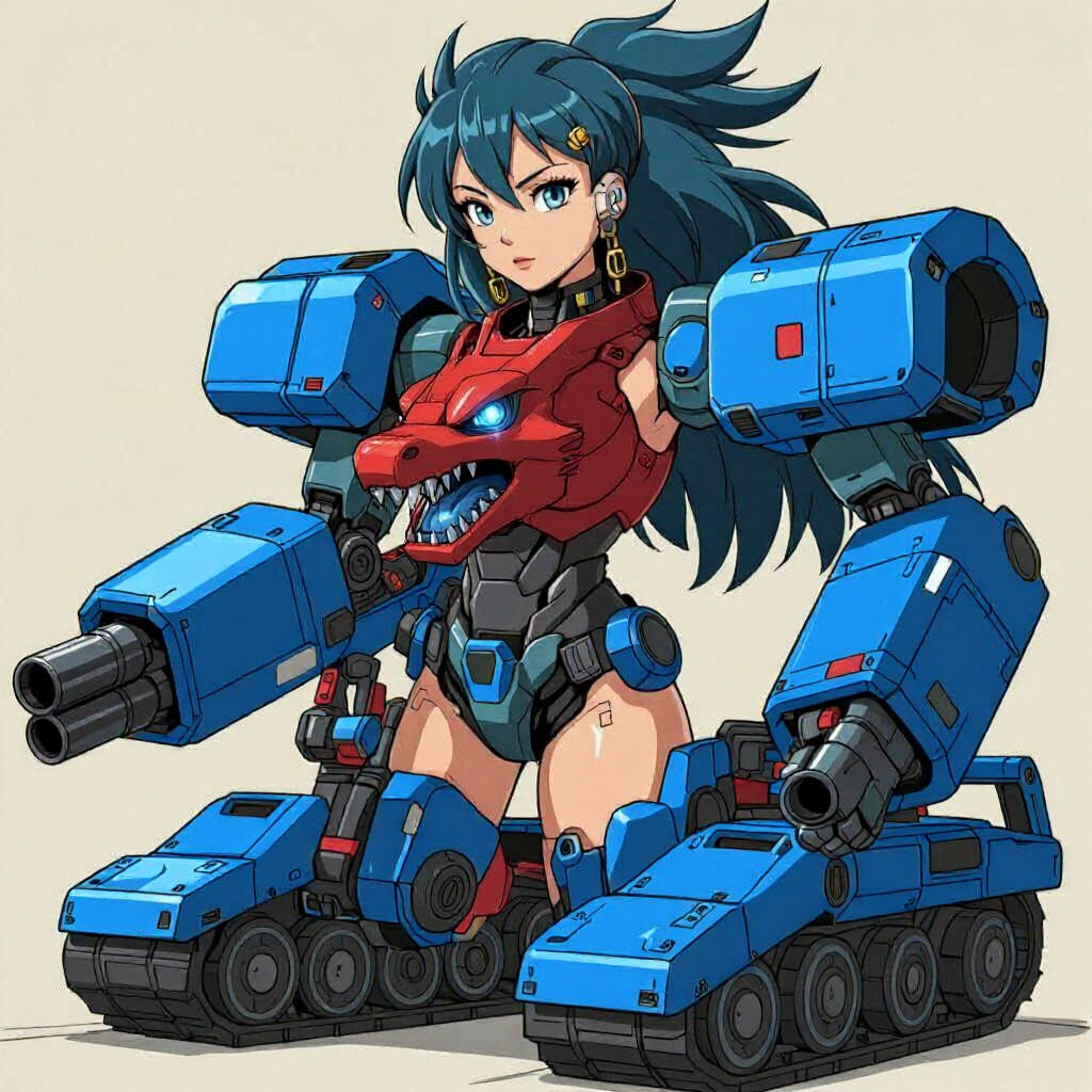 XYZ Dragon Cannon Girl