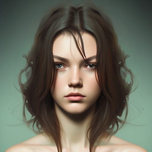 Feminine Self Portrait - Ai Generated Artwork - Nightcafe Creator