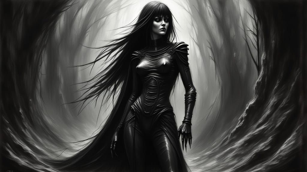 Romulan Officer in Dark Gothic Style