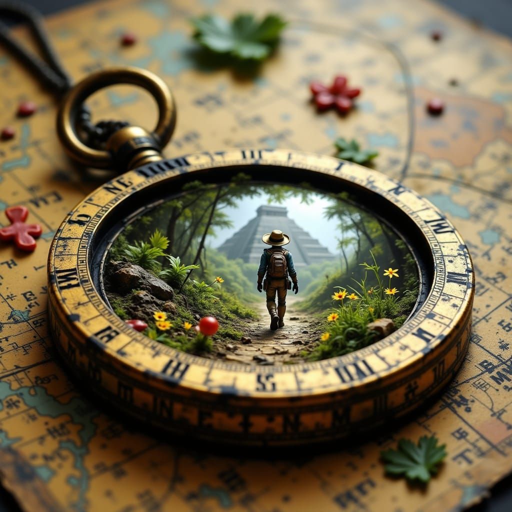 The compass always points to adventure   by @SlothFatale