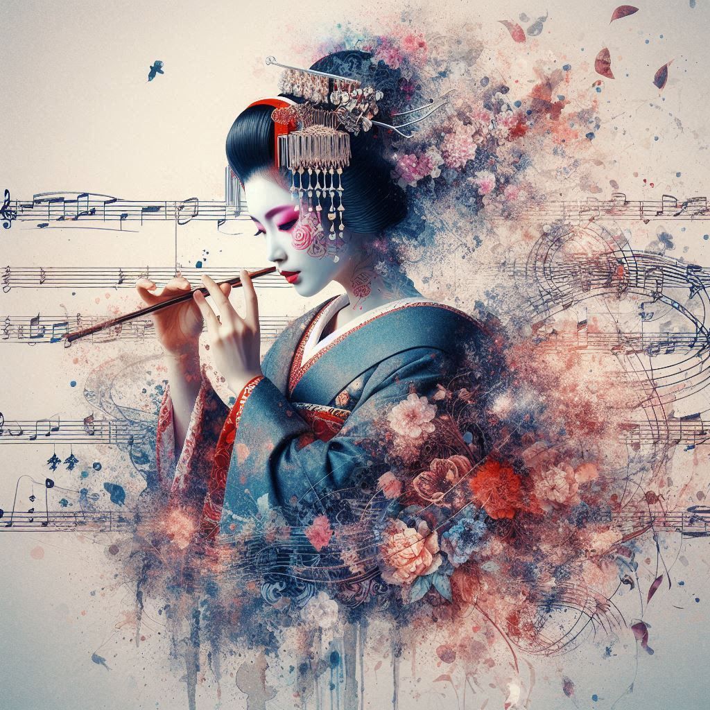 double exposure beautiful fantasy DALL-E 3 portrait landscap...